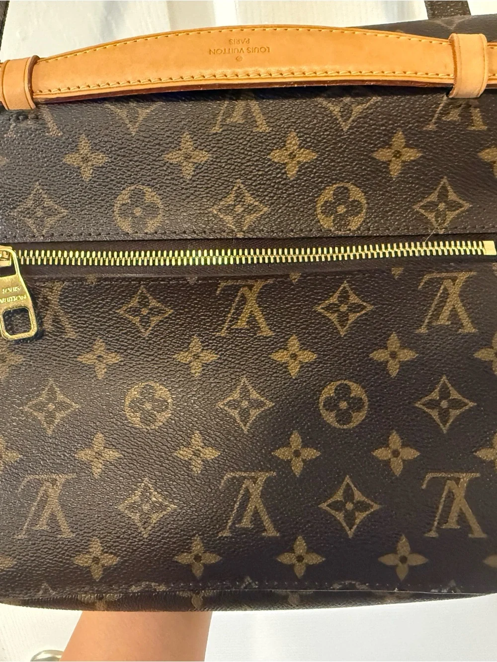 Louis Vuitton Pochette Métis Monogram Canvas Crossbody in Brown and Tan